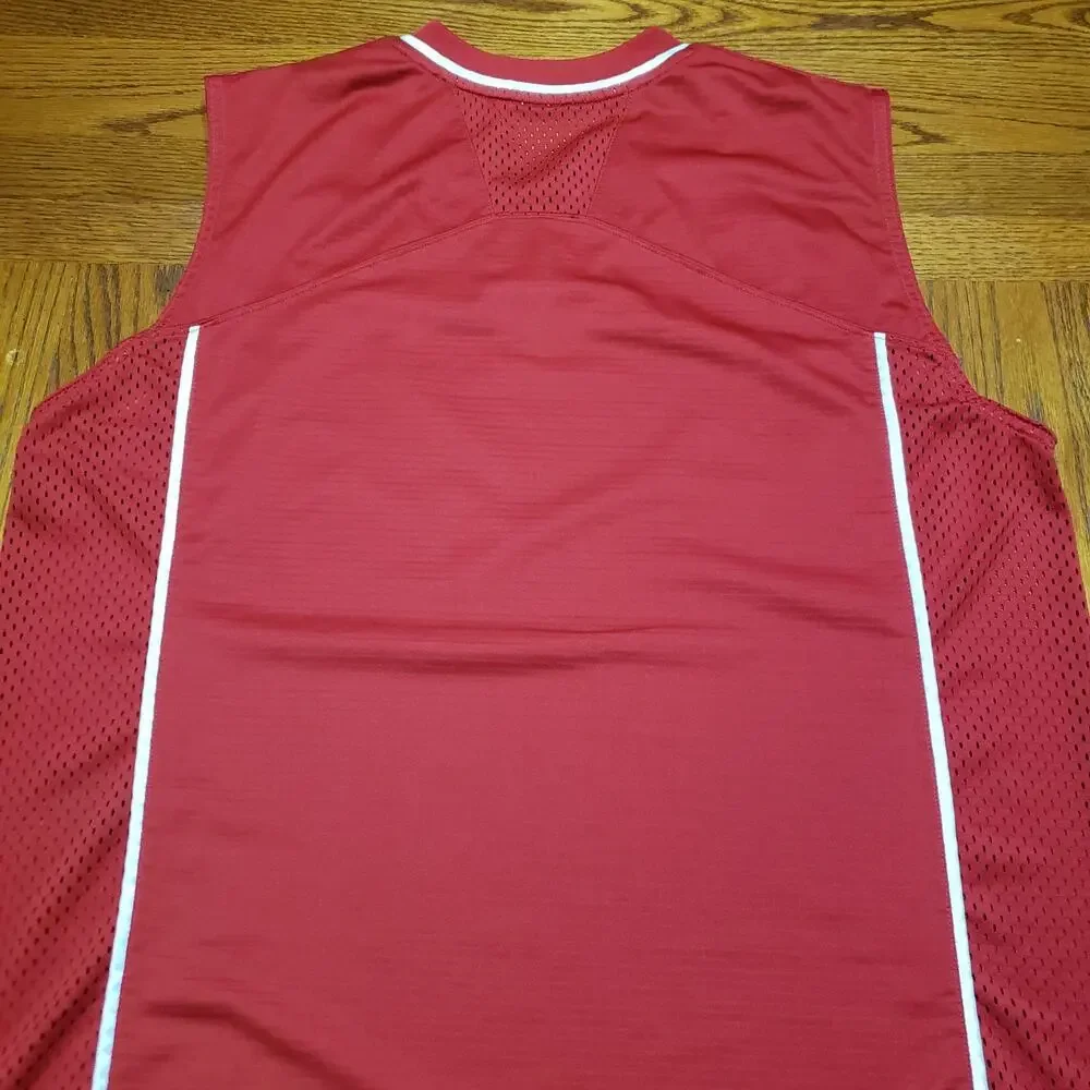 Vintage 90s Y2K Nike Shirt Men Extra Large Red White Hoop Tech Dri Fit Tank Top